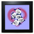 thumbnail image 1 of July Eternal Silver Valentines Day Black Square Frame Picture Wall Tabletop, 1 of 3