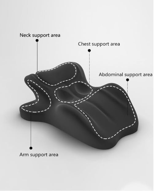 TripleHBB Ergonomic Memory Foam Wedge Pillow, 27° Multi-Position Support Pillow for Neck & Lumbar, Multi-Use Body Pillow with Removable Pillowcase