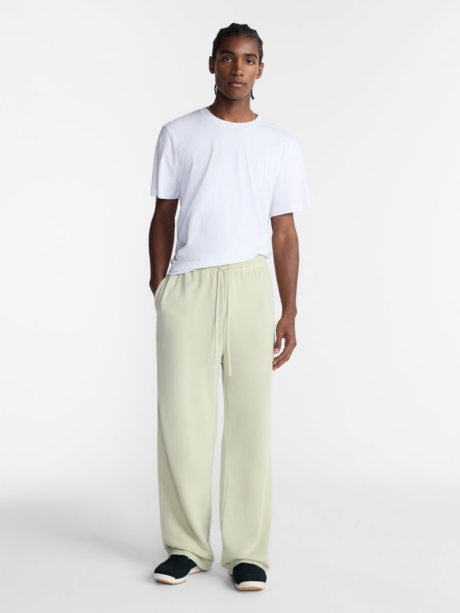 No Boundaries Soft Fleece Vintage Straight Sweatpants, Men's XS-5XL