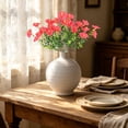 thumbnail image 5 of CuiLiyq Artificial Flowers, Faux Morning Glory Bouquet, UV Resistant Plastic Floral Stems for Home, Balcony, Garden, Patio Decoration, 5 of 8