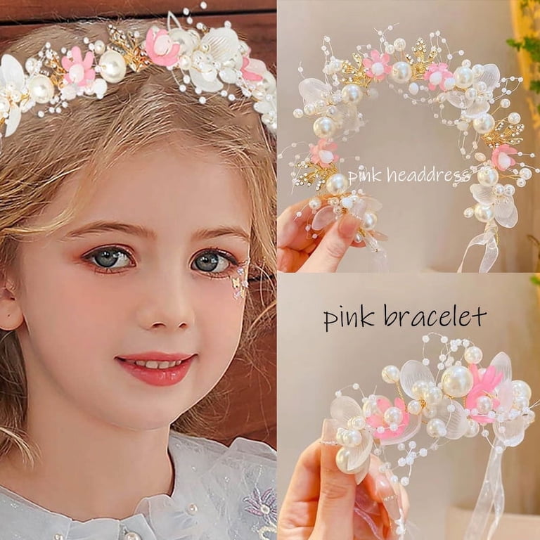 LIURUIJIA Princess Flower Crystal Headpiece Rhinestone Pearl  display picture 1