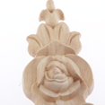 thumbnail image 3 of 1 pieza de aplique de madera tallada para manualidades, sin pintar, aplique para muebles, calcomanía de madera 14x5.5cm, 3 of 8