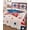 Navy Blue, Red, Cream, variant on Quilt King Size Bedding Set, Patriotic USA Flag Reversible Summer Quilt 3 Pieces, Memorial Blue Red Star Lines Lightweight Bedspreads Coverlets with 2 Pillow Shams for All Seasons