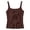 Coffee, variant on Tween Girls Solid Ribbed Knit Tank Top Stretch Slim Lightweight Casual Summer Cami 7-16Y