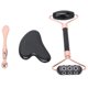thumbnail image 4 of Masajeador de rodillo de germanio Facial, tabla de raspado Gua Sha, juego de cuchara para crema de ojos, 4 of 5