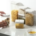 thumbnail image 6 of Airtight Food Storage Containers, Plastic Kitchen Pantry Organization Jars for Snacks and Grains, Leak-Proof with Locking Lid and Stackable Design, 6 of 10