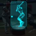 thumbnail image 4 of YSITIAN Baseball Night Light,3D Lamp 7 Colors Change with Smart Touch Control Kids Night Light Optical Illusion Lamps for Boys Girls Baseball Sport Gift E1116-482, 4 of 8