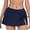 Navy, variant on Women's Swimming Shorts Lace Up Solid Color Wrap The Buttocks Fold Draw Rope Bikini Bottoms Swim Shorts