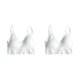 thumbnail image 2 of Minnieouse Sujetador de mujer Push Up Sujetador deportivo Conjunto Sexy Sujetador activo sin costuras Mujeres Fitness Crop Blanco 2Conjunto, 2 of 6