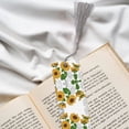 thumbnail image 6 of Kdxio Plump Sunflower And Sketch Print Metal Tassel Bookmarks,Perfect Gift for Art Lovers and Bookworms Metal Bookmarks for Women, 6 of 8