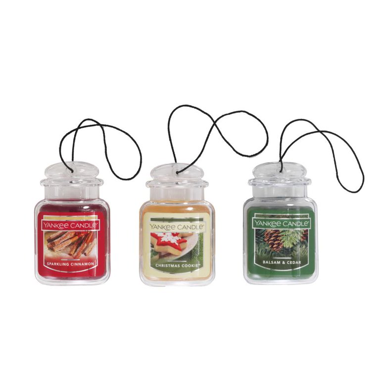 Yankee Candle Mini Glass Jars — Gift Set of 3 Christmas Scents - Balsam &  Cedar, Christmas Cookie, Sparkling Cinnamon