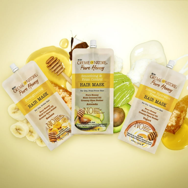 4 pack) Creme of Nature Pure Honey Intense Hydration Treatment