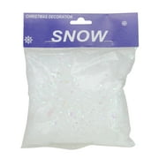Blanc Iridescent Artificial Powder Snow Flakes for Christmas Decor 1.75Qts