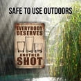 thumbnail image 4 of Funny Vintage-Style Drinking Sign - "Everybody Deserves Another Shot" - 8" x 12" Rustic Sign with Beer Mug, Tumbler, and Shot Glass Illustrations, 4 of 4