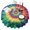 Colorful Rainbow Tie-1, variant on Rainbow Tie Dye Radial Pattern Round Tablecloth 60"x60",Wrinkle Wipeable Table Cloth for Kitchen Dining Room Picnic Patio Party