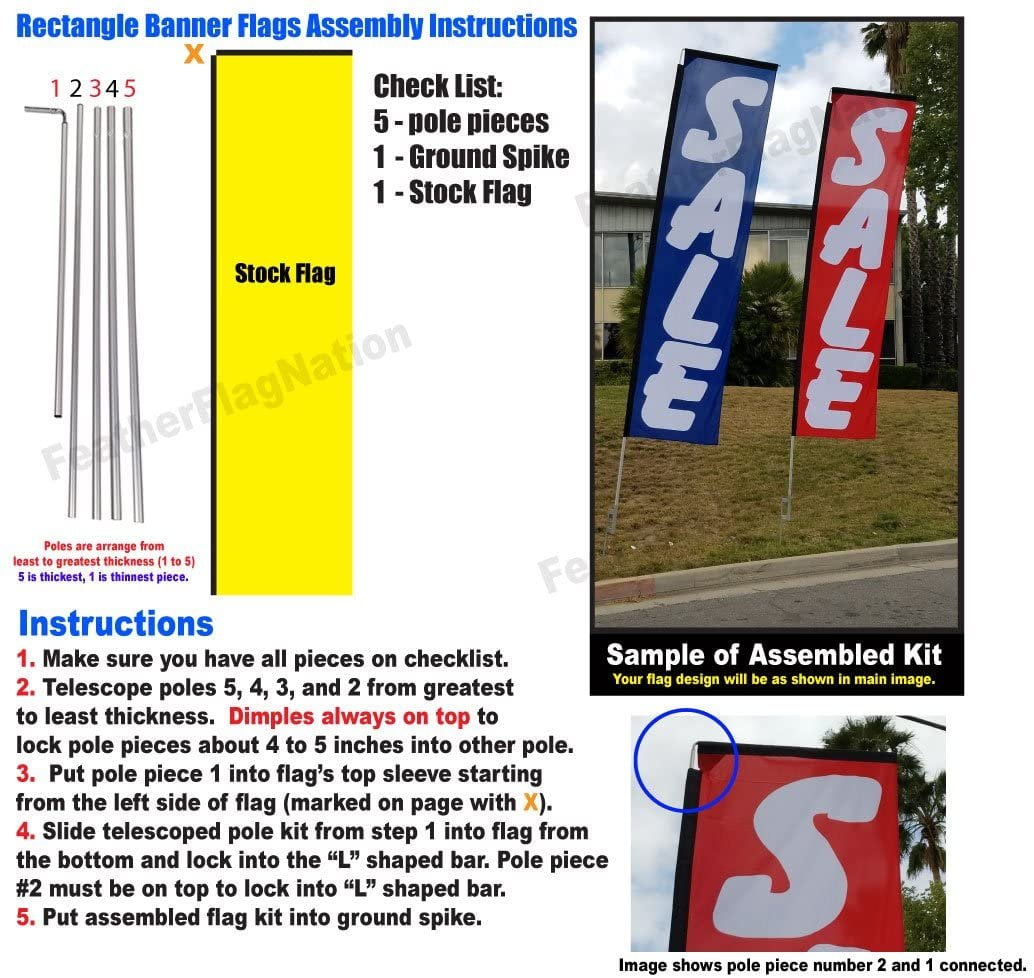 Buy Sell Trade Outdoor Advertising Rectangle Feather Banner Swooper Flag  Sign with Flag Pole Kit and Ground Stake