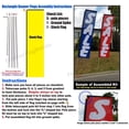 thumbnail image 3 of Notary Public Outdoor Advertising Rectangle Feather Banner Swooper Flag Sign with Flag Pole Kit and Ground Stake, 3 of 3