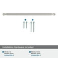 thumbnail image 4 of Amerock Collet 12-5/8 inch (320mm) Center-to-Center Satin Nickel Cabinet Pull, 4 of 6