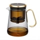 thumbnail image 1 of Tetera de Vidrio Magnético de 700 Ml con Infusor: Tetera para una Fácil Filtración de Té, Tecnología de Separación de Agua B, 1 of 5