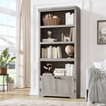 thumbnail image 1 of Garvee Librero de 5 Niveles con 2 Puertas y Estantes Ajustables – Estilo Rústico, 1 of 7