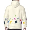 thumbnail image 6 of Lsque Pikmin Pattern Casual Men's Hoodie,Hooded Sweatshirt with Kangaroo Pocket,Pullover Hoodie-XX-Large, 6 of 8