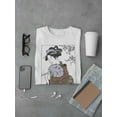 thumbnail image 3 of Geisha Woman Portrait Drawing T-Shirt Men -Image by Shutterstock, Male x-Large, 3 of 4
