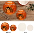 thumbnail image 4 of SKYSONIC Turkey Fall Leaves Pot Holders Trivets, 2 Pcs Heat Resistant Trivets,Thanksgiving Cotton Thread Weave Mats for Hot Pads Pans Pot Bowl Teapot for Kitchen Decor, 4 of 7