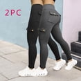 thumbnail image 2 of Capri Leggings for women High Waisted Black Leggings Plus Size Yoga Pants Tummy Control Leggings for Workout Athletic Running Cycling, Butt Lifting Leggings with Pockets, 2 of 7