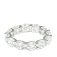 thumbnail image 2 of Sterling Silver Cubic Zirconia Round U-Shape Eternity Band, 2 of 6