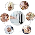 thumbnail image 7 of LINKPAL Auto soap Dispense Infrared Automatic Soap Dispenser Electric Soap Dispenser Brushed Stainless Steel Touchless Auto Hand Soap Dispenser for Bathroom Kitchen Hotel Restaurant, 7 of 7