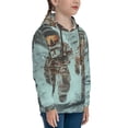 thumbnail image 3 of Daiia Astronauts On Lunar Mission for Boys Fashion Hoodies & Sweatshirts with Kangaroo Pocket,Hooded Sweatshirt for Kid, Breathable& Moisture Wicking-Large, 3 of 6