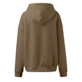 thumbnail image 4 of WEAIXIMIUNG Chandails en Molleton pour Femmes Sans Capuche avec Graphiques Mode Décontractée Couleur Unie Pull Ample à Manches Longues Patchwork, 4 of 6