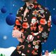 thumbnail image 1 of Camisa de diseño nuevo de Elk Snowman para hombre con botones superiores manga larga informal para festivales al aire libre tallas S a 6xl, 1 of 6