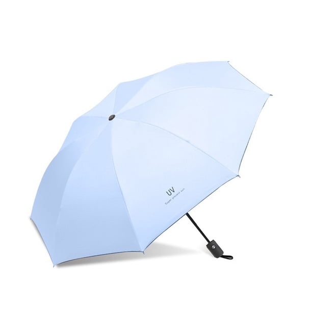 Paraguas automático para hombres y mujeres, paraguas plegable de doble uso para la lluvia y el sol