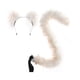 thumbnail image 4 of Disfraz de gato con diadema, cola y orejas de gato para fiestas, actuaciones y Halloween. Color C, 4 of 9