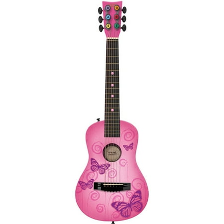 First Act Inc 30in Designer Gtr Pink Butterfly