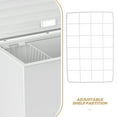 Storage Unit Partitioning Modular FOMIYES White Universal Chest Freezer Partition Grid Shelf, Freezer ...