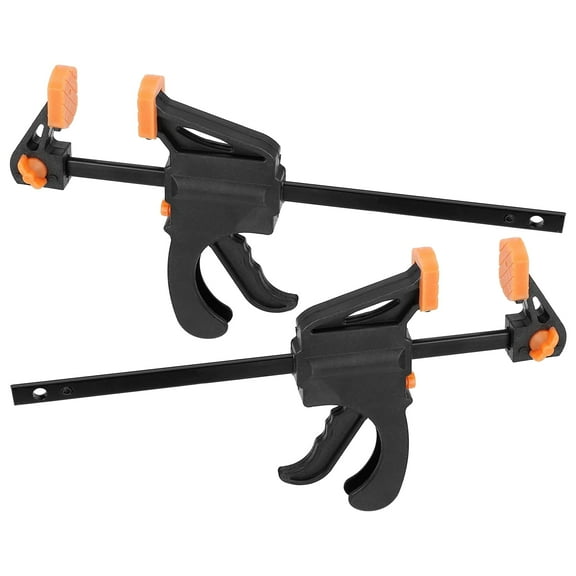 2-Pack 6-Inch Quick-Release Bar Clamps & Spreaders – Heavy Duty Trigger Clamp for Woodworking, DIY & Repairs