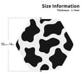 thumbnail image 2 of Rateoe Cow Print Black White Drawing Drink Coasters Set of 4 Leather Coasters Spill Protection for Table Desk,Durable and Non Slip Leather Coaster ,4 Inches Drink Mats-Hexagon, 2 of 6