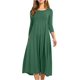 thumbnail image 3 of Vestidos de primavera para las mujeres 2024 vestido boho casual color sólido manga media gran swing vestido de cintura alta vestidos de novia de verano, 3 of 5