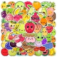 thumbnail image 1 of Pegatinas de frutas y verduras para niños, 60 pegatinas para botellas de agua para adolescentes, bonito paquete de pegatinas de vinilo para portátiles, tazas de acero inoxidable, tazas de cerámica,, 1 of 5