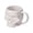 White, variant on White Skull Shaped Ceramic Coffee Mug 19 oz, Large Novelty Mug with Handle for Tea Hot Chocolate, Halloween Skull Drinking Cup for Home Office Party Decor