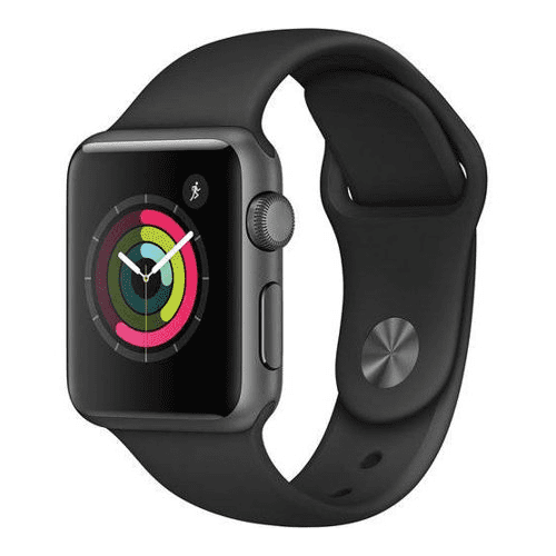 Refurbished Apple Watch - Series 1 - 42mm - Space Gray Aluminum Case -  Black Sport Band