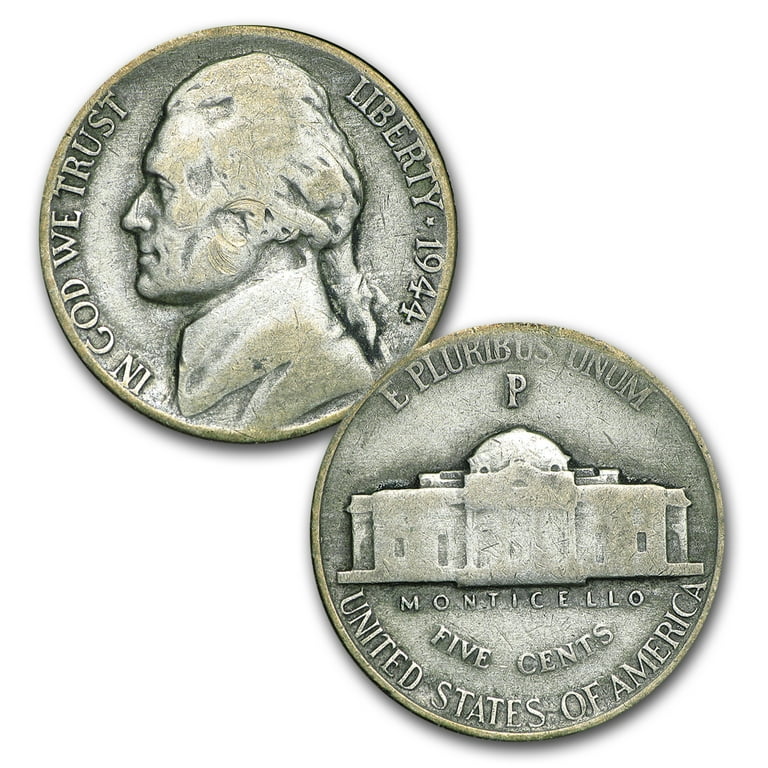 1942-1945 35% Silver Wartime Nickel Set - Avg Circulated - Walmart.com