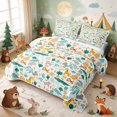 thumbnail image 3 of Erosebridal Giraffe Twin Quilt Set for Boys Girls, Tropical Jungle Twin Coverlet Set, 2-Piece 1 Bedspread and 1 Pillowcase, 3 of 7