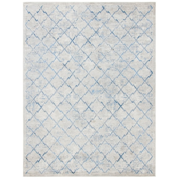 SAFAVIEH Brentwood Celandine Geometric Area Rug, Light Grey/Blue, 11' x 15'