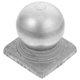 thumbnail image 3 of Ball Shaped Metal Fence Post Cap and Protector 1 Set Cover for Corridors Posts Accessories, 3 of 4