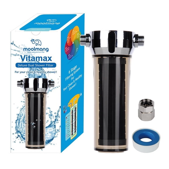 Vitamax Deluxe Dual Shower Filter - 6 Stages