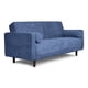 thumbnail image 3 of Sofá Cama de Velvet Azul Makora Modelo Calandra, 3 of 8
