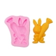 thumbnail image 2 of Pink Style4Silicone Mold Clay Resin Ceramic Candy Fondant Candy Chocolate Jabón Molde esquí esquí Gafas de esquí, 2 of 5